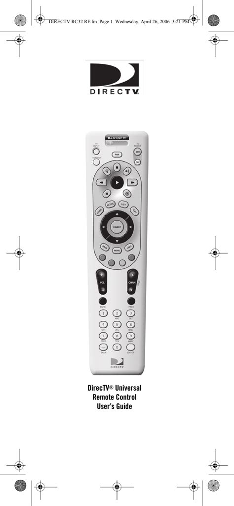 directv rf remote fcc id|2481 DirecTV RC32RF User Manual Dir.